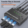 KC-KM434B USB3.0 4 Port USB Shared Device 4 Port Printer Sharing Device Keyboard Mouse Switch, KC-KM434B