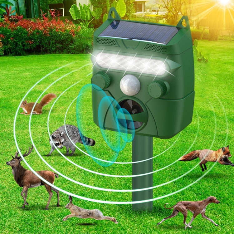 Solar Animal Driver Ultrasonic Outdoor Bird Repeller Electronic Mouse Repeller, RC-548