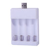 Fast USB 4 Slot Battery Charger AA/AAA Rechargeable Battery Universal