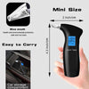 LCD Detector Backlight Light Breath Alcohol Tester, AT69S With 4 Mouthpieces Box