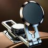 Foldable Suspension Car Phone Holder Magnetic Slide Type Metal Navigation Stand, D31