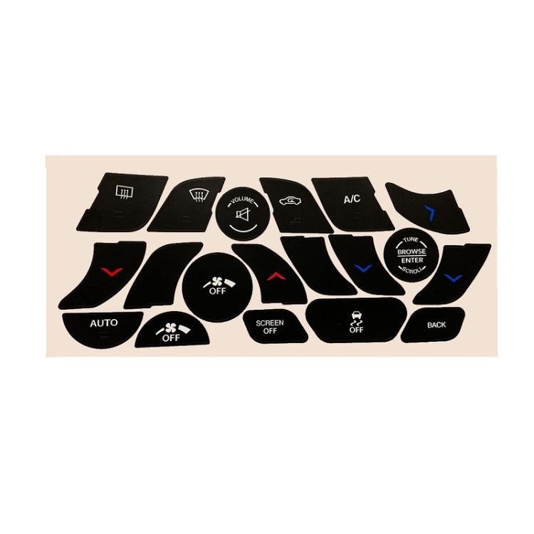 For Chrysler 200 2014-2017 Air Conditioning Button Repair Sticker
