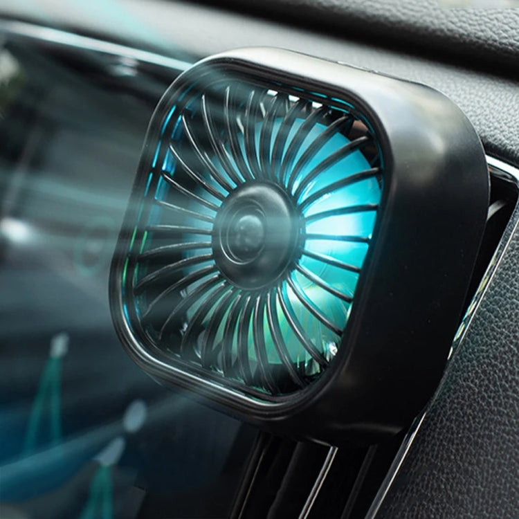 F11 Car USB Colorful Gradient Light Cooling Fan Automotive Interior
