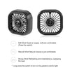 F11 Car USB Colorful Gradient Light Cooling Fan Automotive Interior, Black, Khaki