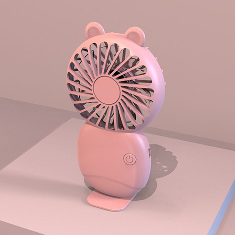 Summer Cartoon Pocket Handheld Stand Fan Rechargeable Silent Mini Fan