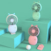 Summer Cartoon Pocket Handheld Stand Fan Rechargeable Silent Mini Fan