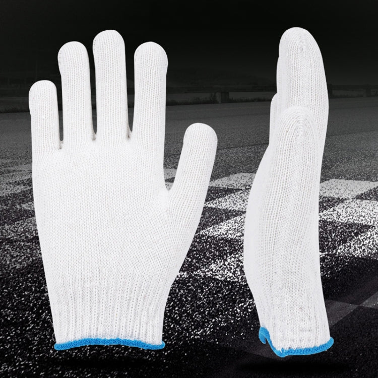 12pairs Labor Protection Wear-Resistant Cotton Gloves Thickened Construction Site Work Gloves, 400G, 500G, 600G, 750G