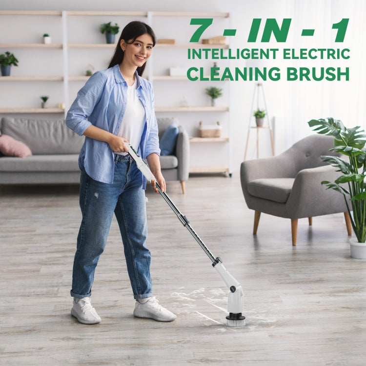 Multifunctional Long and Short Dual Purpose Electric Cleaning Brush Kitchen Bathroom Window Floor Brush