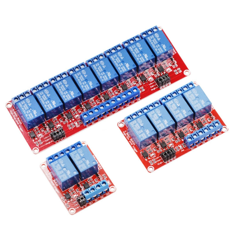 Relay Module With Optocoupler Isolation Supports High And Low Level Trigger Expansion Board, 2 Way 5V, 4 Way 5V, 8 Way 5V