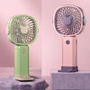 Handheld Portable Mini Multifunctional Fan With Phone Holder Function, Pink Purple with Battery, Yellow Green with Battery, Pink Purple no Battery, Yellow Green no Battery