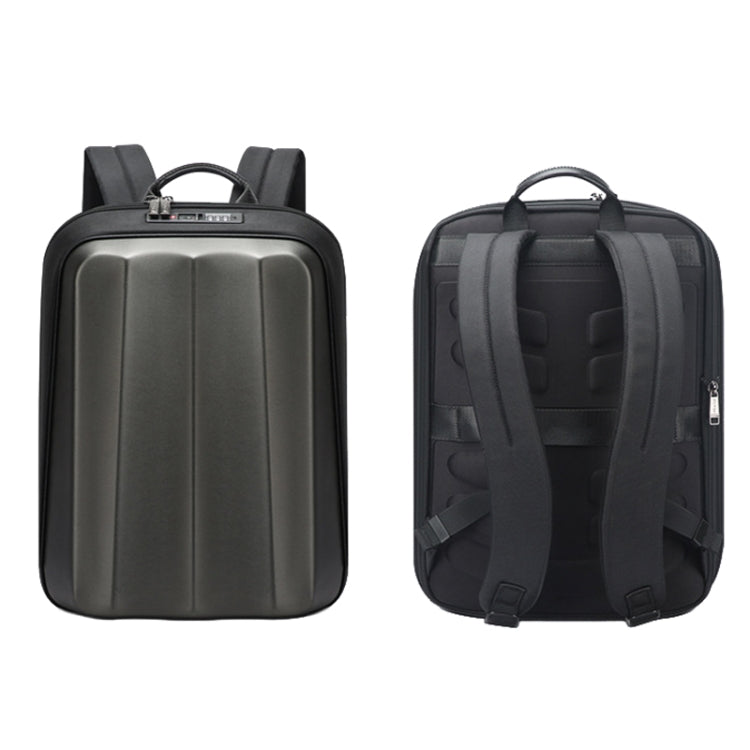 Bopai 61-122579 Large Capacity Hard Shell Password Lock Waterproof Business Laptop Backpack, (Grey)