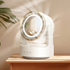 3 In 1 Multifunctional Desktop Fan with LED Light Cosmetic Mirror, USB Plug Non-Oscillating, Rechargeable Oscillating