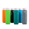 600ml Food Class Silicone Folding Outdoor Water Cup Portable Cycling Water Bottle