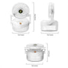 USB Charging Folding Desktop Spray Humidification Fan with Night Light