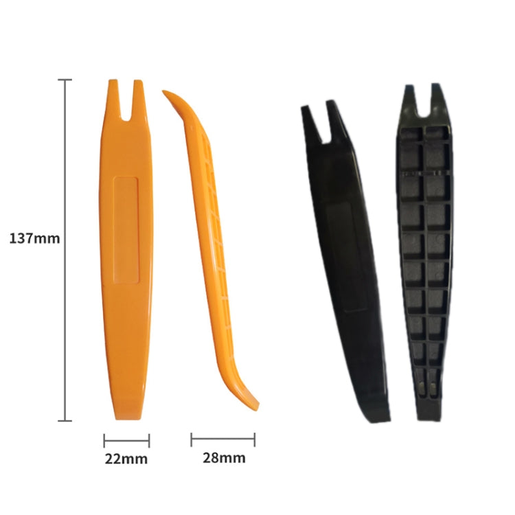 10pcs Driving Recorder Hidden Wire Car Audio Disassembly Assembly Tool, Orange, Black