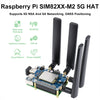 Waveshare SIM8262E-M2 5G HAT For Raspberry Pi, Quad Antennas 5G NSA, 5G/4G/3G Compatible