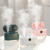 WT-818 Dual-leaf Spray Smart Digital Display Desktop Fan Night Light Humidification Cooler