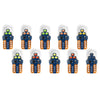 10pcs W5W Width Indicator Light Flashing LED Crystal License Plate