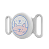 For AirTag Pet Collar Locator Silicone Life Waterproof Protective Case(White)