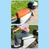 Electric Vehicle Universal Waterproof Sun Protection Seat Cover For All Seasons, Light Brown, Silver