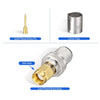 10pcs /Pack SMA Male Crimp Connector Kit For LMR-400 / RG8 / RG213 / Belden-9913 SMA Extension Cable, SMA