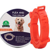 Flea and Tick Collar for Dogs Cats With Aluminum Case, Size: 72cm Orange 