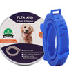 Flea and Tick Collar for Dogs Cats With Aluminum Case, Size: 72cm Blue 