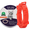 Flea and Tick Collar for Dogs Cats With Aluminum Case, Size: 38cm Orange