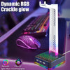 Z3 Cracked With 3USB Expansion Port Headphone Stand RGB Ambient Light Headphone Display Holder