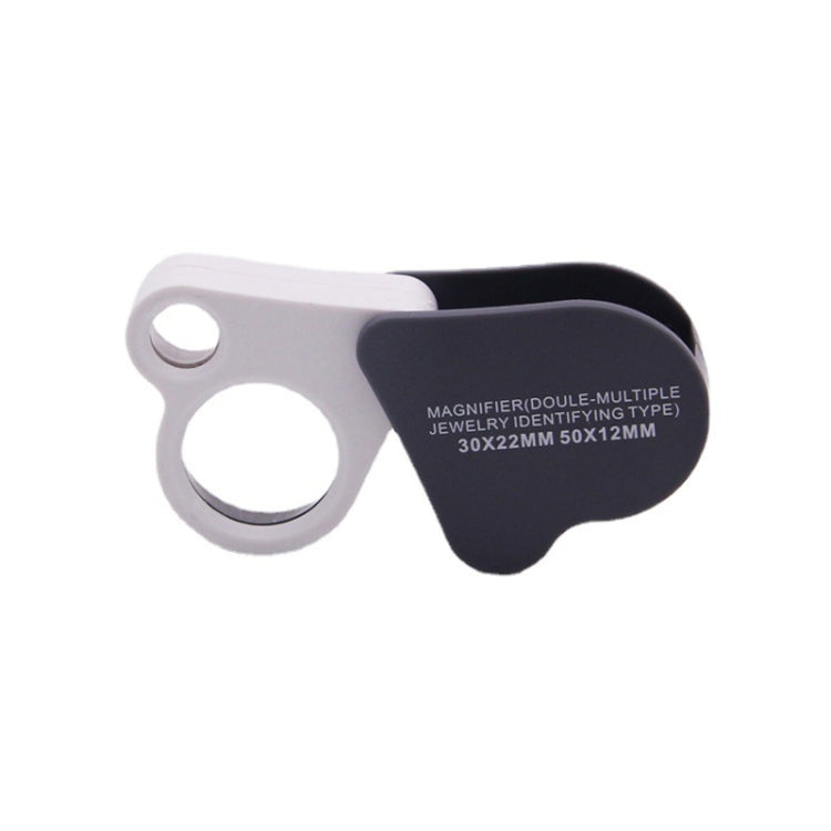 Portable Folding 30X/50X Dual Lens High Definition Jewelry And Jade