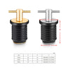 Marine Motorboat Deck Cross Drain Plug Screw, Copper For 25mm, Copper For 32mm, Stainless Steel For 25mm