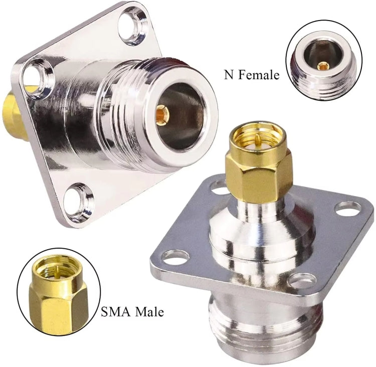 N Female To SMA Male RF Coaxial Connector, N Female To SMA Male