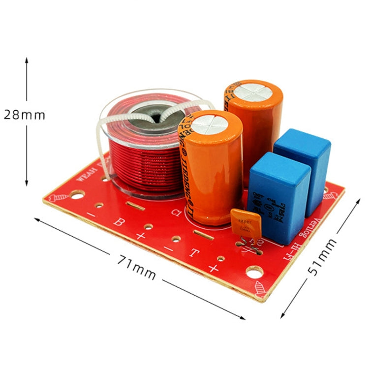 High And Low 2-Way Audio Crossover Bookshelf Speaker Conversion Divider, D224