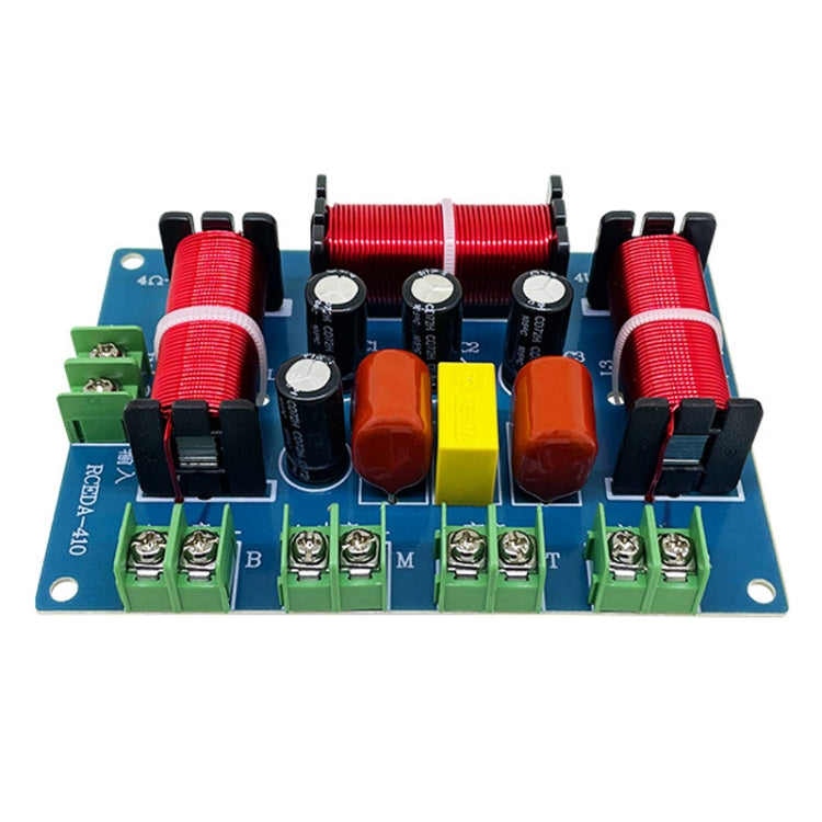 RCEDA-410 Two High One Medium One Low 4-Way Speaker Crossover Audio