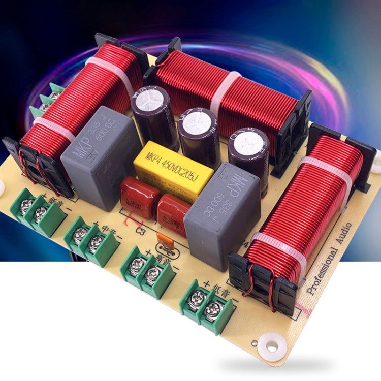One High One Medium Two Low 4-Way Speaker Crossover Audio Modification Divider, RCEDA-406
