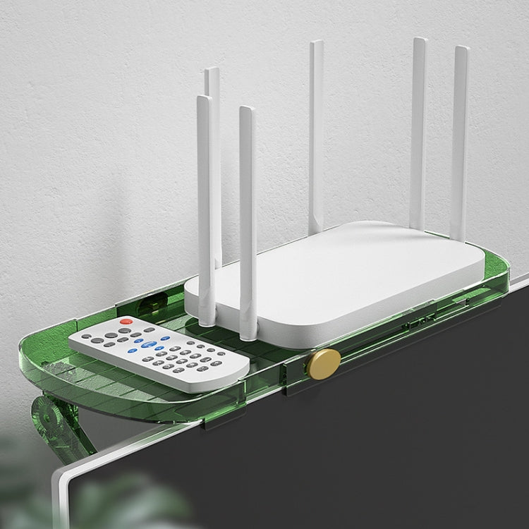 No Punching TV Set-top Box Adjustable Storage Shelf Monitor Computer Screen Holder Router Hanger
