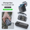 For Insta360 X4 AMagisn Dual Battery Charging Box Transparent Battery Storage Compartment, For Insta360 X4  Transparent