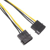 IDE Power Dual Large 4Pin To EPS 8Pin CPU Supply Cable, 15cm, 20cm