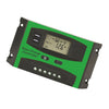 12V/24V Solar Charge And Discharge Controller Dual USB Port LCD Solar Cells Panel Charge Regulator, 10A, 20A, 30A