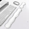 Cool Silicone Keyboard Wrist Rest Mouse Pad Relieve Wrist Fatigue, Small Transparent, Small Transparent Gray, Small Green, Large Transparent, Large Transparent Gray, Large Green