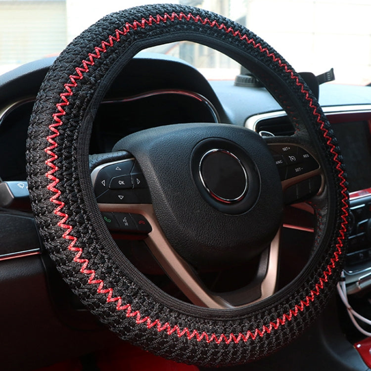 Universal Car Steering Wheel Ice Silk Non-slip Breathable Protective