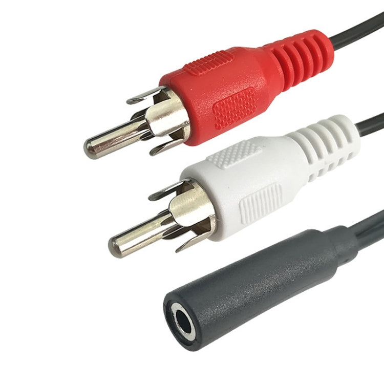 Audio Cable 3.5mm Female To 2RCA Double Lotus Head Speaker Connection Cable, 3.5mm Female To 2 RCA