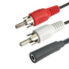 Audio Cable 3.5mm Female To 2RCA Double Lotus Head Speaker Connection Cable, 3.5mm Female To 2 RCA