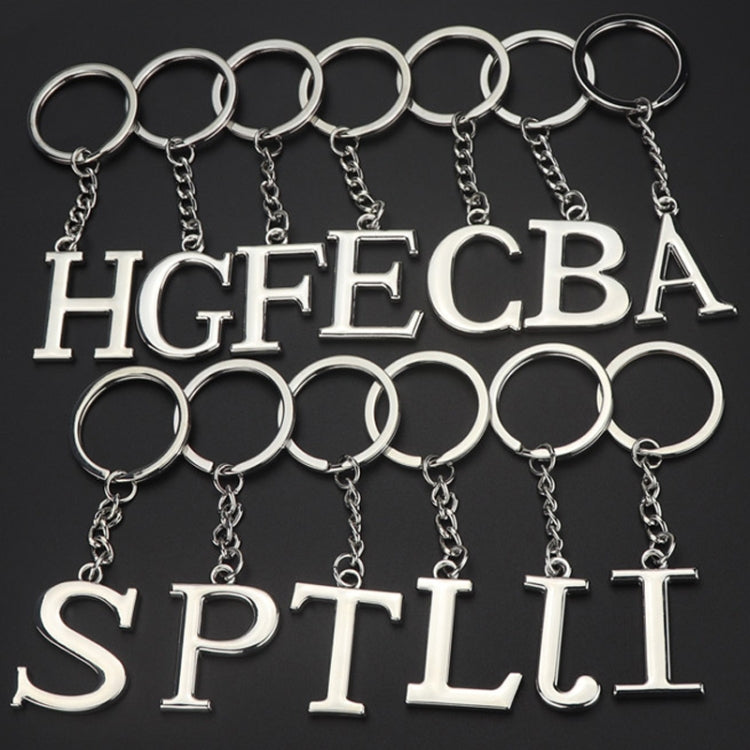 Double-Sided Three-Dimensional Plating Alphabet Keychain, Y, Z