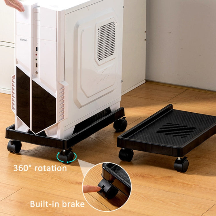 Computer Host Bracket Desktop Chassis Mobile Tray Base Heightening Rack with Pulley, Straight Wheel, Universal Wheel, Universal Wheel + Straight Wheel