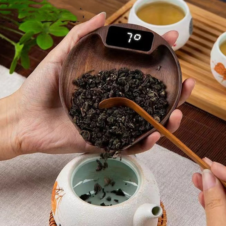100g/0.1g Wood Electronic Tea Coffee Scale Kitchen Bar Scale