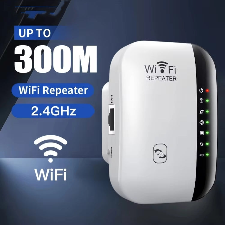 300Mbps Wireless WIFI Repeater 2.4G Route Signal Amplifier 7 Lights Version, US Plug, EU Plug, UK Plug, AU Plug