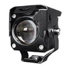 20W Motorcycle LED Headlight Auxiliary Spotlight Lens Dual Color Fog