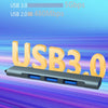Side Plug Wireless Docking Station 4 In 1 Multifunctional Computer Cable Hubs, Type-C 3.0 Silver, Type-C 3.0 Gray, USB 3.0 Silver, USB 3.0 Gray
