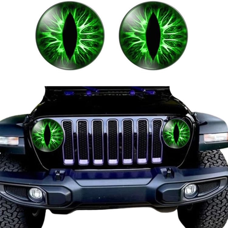 1pair Beast Eyes Headlight Decorative Stickers Off-Road Vehicle Front